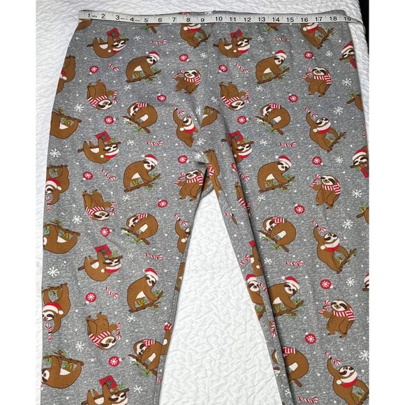 Time And Tru Womens Lounge Pants Gray Animal Design XXL (20) Soft Comfort - Picture 1 of 3